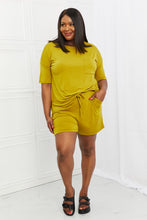 Load image into Gallery viewer, Zenana In The Moment Full Size Lounge Set in Olive Mustard
