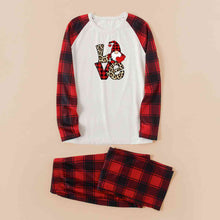 Load image into Gallery viewer, LOVE Graphic Top and Plaid Pants Set
