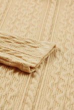 Load image into Gallery viewer, Solid Color Puffy Sleeve Textured Knit Top
