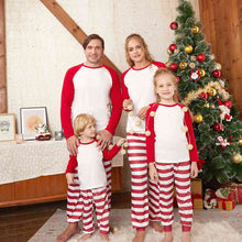 Load image into Gallery viewer, Raglan Sleeve Top and Striped Pants Set
