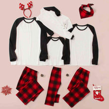 Load image into Gallery viewer, Raglan Sleeve Top and Plaid Pants Set
