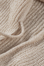 Load image into Gallery viewer, Zipper V-Neck Dropped Sleeve Hooded Solid Sweater

