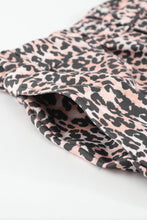 Load image into Gallery viewer, Long Sleeve Top And Leopard Print Pants Lounge Set
