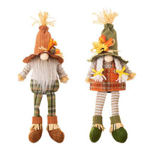 Load image into Gallery viewer, Thanksgiving Harvest Season Maple Leaf Sombrero Gnome Ornament
