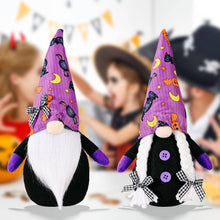 Load image into Gallery viewer, Halloween Decoration Purple Hat Gnome Ornament

