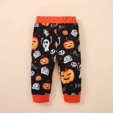 Load image into Gallery viewer, MY FIRST HALLOWEEN Graphic Bodysuit and Printed Long Pants Set
