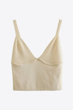 Load image into Gallery viewer, Ribbed V-Neck Cami and Skirt Set
