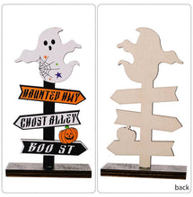 Load image into Gallery viewer, Halloween Decoration Pumpkin Letters Wooden Ornament
