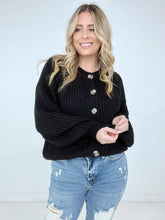 Load image into Gallery viewer, Zenana "Perfectly Poised" Solid Balloon Sleeve Button Front Cardigan
