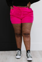 Load image into Gallery viewer, Zenana Just Chillin' Full Size Run Sweat Shorts in Pink
