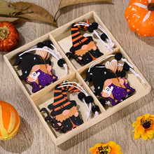 Load image into Gallery viewer, Halloween Decoration Wooden Hanging Gnome (4pcs/set)
