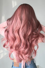 Load image into Gallery viewer, Fashion Wave Synthetic Long Wigs in Pink 26''
