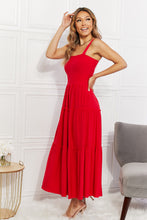 Load image into Gallery viewer, Zenana Full Size Life's A Picnic Smocked Tiered Midi Dress

