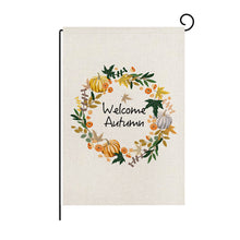 Load image into Gallery viewer, Fall Harvest Theme Printed Garden Flag
