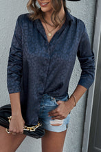 Load image into Gallery viewer, Turn-Down Collar Embossed Button Shirt
