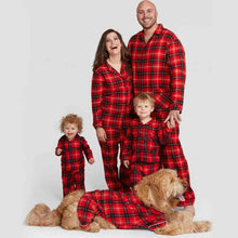 Load image into Gallery viewer, Women Plaid Collared Neck Shirt and Pants Set
