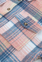 Load image into Gallery viewer, Double Take Plaid Dropped Shoulder Shacket

