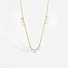 Load image into Gallery viewer, New Colors - Stainless Steel 18K Gold Plated Zirconia Charm Necklace (With Box)
