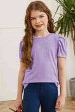 Load image into Gallery viewer, Round Neck Puff Sleeve T-Shirt
