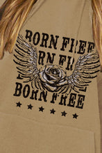 Load image into Gallery viewer, Simply Love Simply Love Full Size BORN FREE Graphic Hoodie
