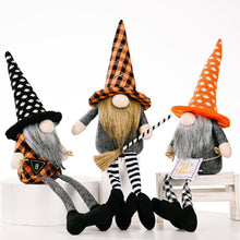 Load image into Gallery viewer, Halloween Decoration Witch Hat Gnome Ornament
