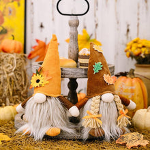Load image into Gallery viewer, Thanksgiving Harvest Floral Luminous Gnome Ornament
