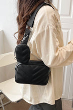 Load image into Gallery viewer, PU Leather Shoulder Bag with Small Purse
