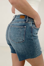 Load image into Gallery viewer, Judy Blue High Waist Embroidered Pocket Cutoff Shorts
