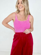 Load image into Gallery viewer, Zenana Washed Ribbed Square Neck Cropped Tank Top
