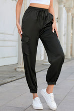 Load image into Gallery viewer, Long Tie Waist Pocketed Pants
