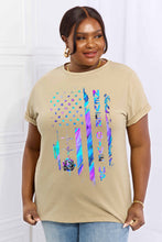 Load image into Gallery viewer, Simply Love Full Size NEVER GIVE UP Graphic Cotton Tee
