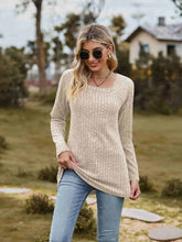 Load image into Gallery viewer, Ribbed Square Neck Long Sleeve Tee
