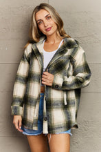 Load image into Gallery viewer, Zenana By The Fireplace Oversized Plaid Shacket in Olive
