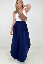 Load image into Gallery viewer, Zenana "Sydney" Smocked Waist Side Slit Maxi Skirt
