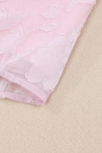 Load image into Gallery viewer, Floral Textured Ruffled Half Sleeve Babydoll Top
