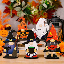 Load image into Gallery viewer, Halloween Decoration Wooden Gnome Ornaments
