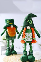 Load image into Gallery viewer, Green Saint Patrick's Day Decor Rudolph Gnomes
