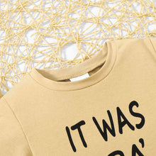 Load image into Gallery viewer, Kids IT WAS PAPA'S IDEA Graphic Tee and Shorts Set
