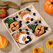 Load image into Gallery viewer, Halloween Decoration Wooden Hanging Gnome (4pcs/set)
