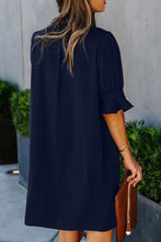 Load image into Gallery viewer, Ruffled Sleeve Shift Dress
