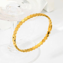 Load image into Gallery viewer, Hexagon-Shaped 18K Gold Plated Bangle (With Box)
