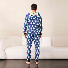 Load image into Gallery viewer, Snowman Print Hooded Jumpsuit
