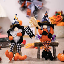 Load image into Gallery viewer, Halloween Ornament Hanging Legs Witch Hat Gnome
