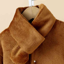 Load image into Gallery viewer, Long Sleeve Buttoned Dropped Shoulder Coat

