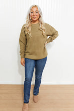 Load image into Gallery viewer, Zenana Bundled Up Full Size Round Neck Sweater
