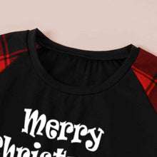 Load image into Gallery viewer, MERRY CHRISTMAS Graphic Top and Plaid Pants Set
