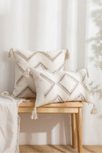 Load image into Gallery viewer, Decorative Throw Pillow Case with Tassels
