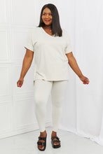 Load image into Gallery viewer, Zenana Self Love Full Size Brushed DTY Microfiber Lounge Set in Bone
