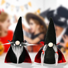 Load image into Gallery viewer, Halloween Black Witch Cloak Hat Vampire Gnome
