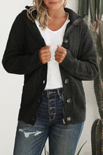 Load image into Gallery viewer, Long Sleeve Button-Up Hooded Cardigans
